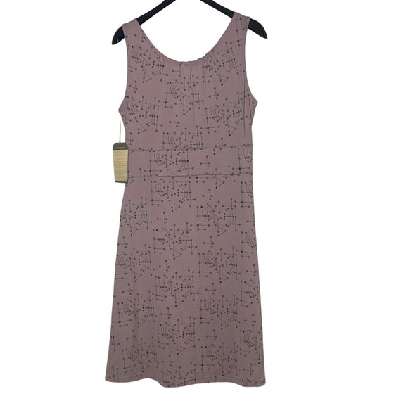 Horny Toad Lyra Dress Global Pursuit Abstract Geometric Sz MED Organic Cotton - Picture 2 of 8